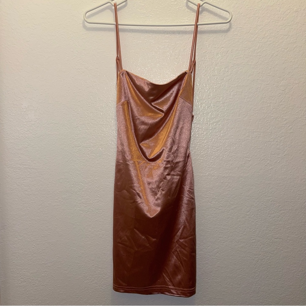 Satin Backless Dress